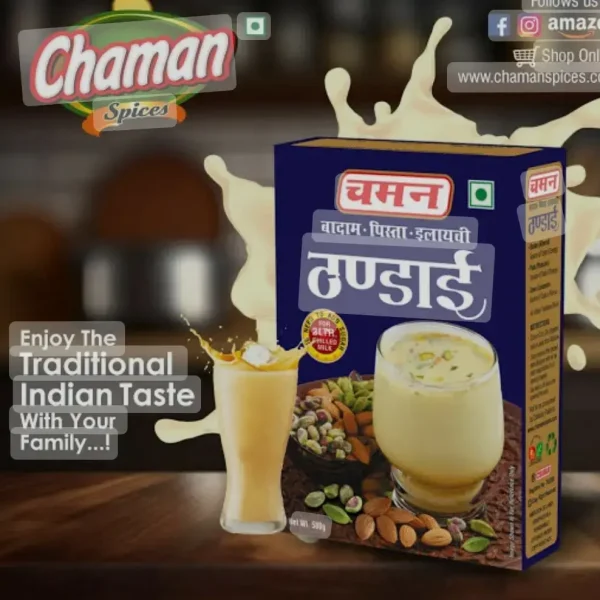 CHAMAN THANDAI POWDER ( BADAM , PISTA ELAICHI THANDAI POWDER MIX) 200 g